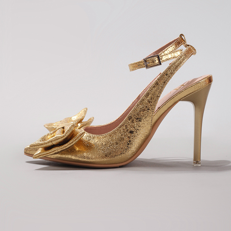 Elegant Bowknot Pointed Toe Pu - Summer Clothing Brands review and price